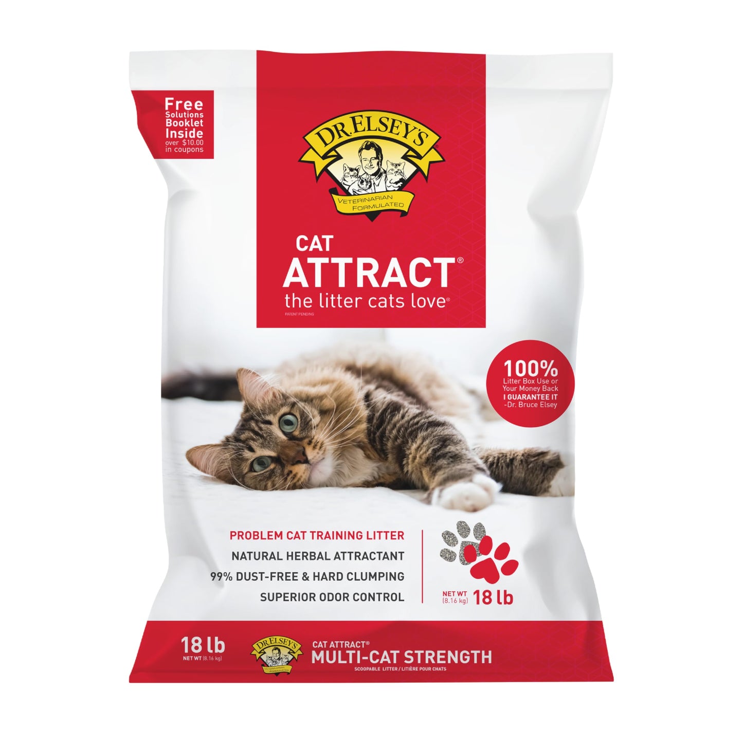 Dr. Elsey's® Cat Attract® Clumping Clay Cat Litter 18-lb. Bag