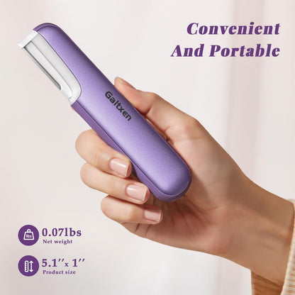 Dermaplaning Tool for Women Pink - Facial Exfoliation & Peach Fuzz Hair Removal with Rechargeable Sonic Edge Technology, 10 Refill Blades