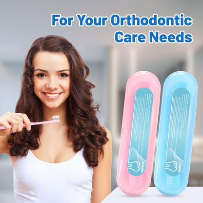 Chaomi Orthodontic Care Kit for Invisalign Users – Includes V-Shape Toothbrush, 2 Flavored Chewies, Aligner Removal Tool, Breathable Retainer Case – Portable Dental Cleaning Set for Travel & Daily Use