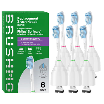 Brushmo e-Series Electric Sonic Toothbrush - Rechargeable Screw-On Electronic Tooth Brush for Adults with 3 Modes & Timer - IPX7 Waterproof, Long-Lasting Battery & Wireless Charging Base - White