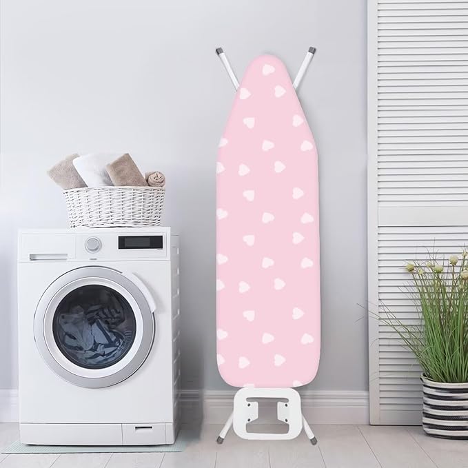 Pink Heart Ironing Board Cover and Pad Soft Cover