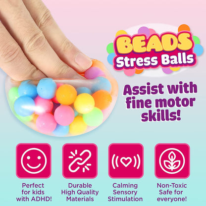 ZaxiDeel Sensory Fidget Toys Set, Fidget Pack For Anxiety Relief 35 Pcs, Stress Sensory Toys for Autism, Fidget Box with Finger Puppets Stress Ball Birthday Party Favors for Kids and Adults