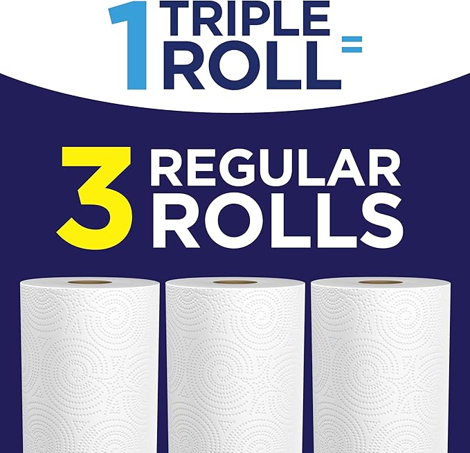 Sparkle Pick-A-Size Paper Towels, 3 Triple Rolls = 9 Regular Rolls, Everyday