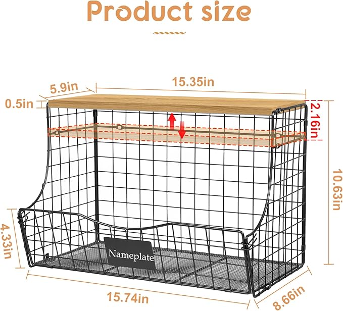 Extra Large Fruit Basket for Kitchen