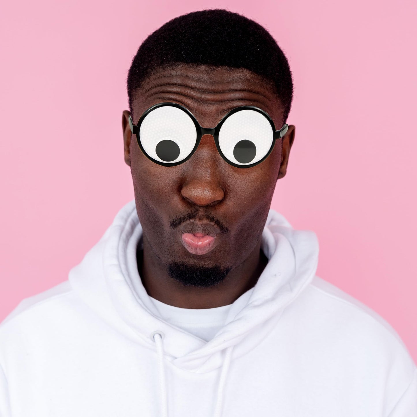 HOHAJIU Googly Eyes Glasses, Funny Glasses Pranks Toy, Novelty Shaking Giant Eye Glasses, Funny Costume Accessories for Dress Up Party, Halloween or Birthday Party Favors, Party Supplies （6PCS）
