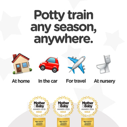 My Carry Potty - Bumble Bee Travel Potty, Award-Winning Portable Toddler Toilet Seat for Kids to Take Everywhere