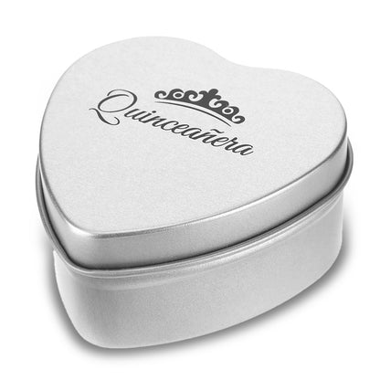 MveLwodx Quinceanera Gifts Heart Jewelry Box, Personalized Custom Jewelry Keepsake Box, Recuerdos de 15 AñOs Small Trinket Crown Box, 15th Birthday Gift Small Keepsake Boxes with Engraved Message