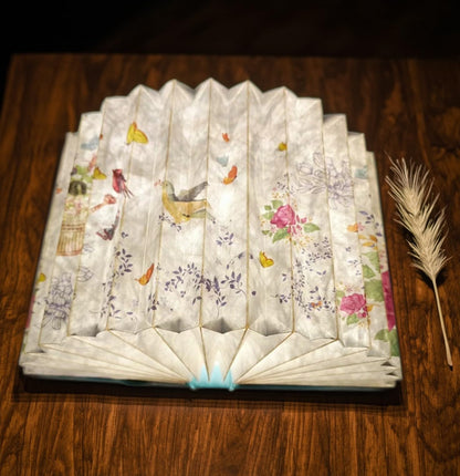 Uniwolk Flower Book Lamp Bookish Birthday Gifts for Women or Freinds, Foldable Paper Desk Lamp for Bedroom Living Room, Book Light as Gifts for Book Lovers, Desk Decor Cute Stuff
