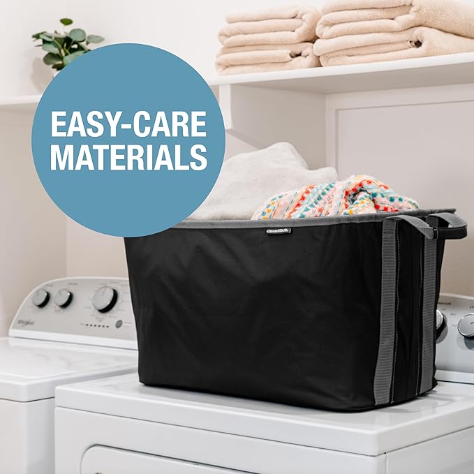 CleverMade Collapsible Laundry Basket 2 Pack – 60L Foldable Clothes Hamper