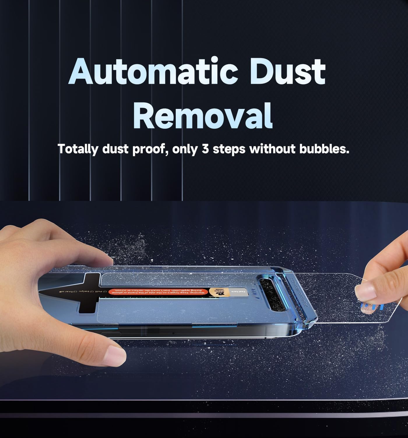 MAGIC JOHN 2 Pack for iPhone 11/iPhone XR 6.1 inch Privacy Glass Screen Protector, Auto Dust-Elimination Installation, Bubble Free, HD Clear, Easy Installation
