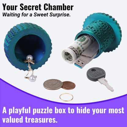 Maze Egg Money Puzzle Gift Box: Available in 4 Unique Internal Designs - Secret Cash Holder & Surprise Gift Container for Easter, Birthday, Wedding - Fun Brain Teaser Toy for Kids & Adults