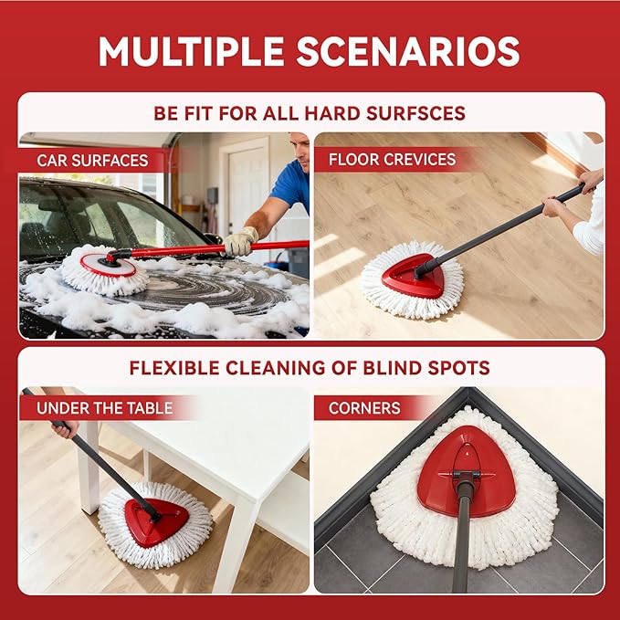8 Pack Mop Replacement Heads