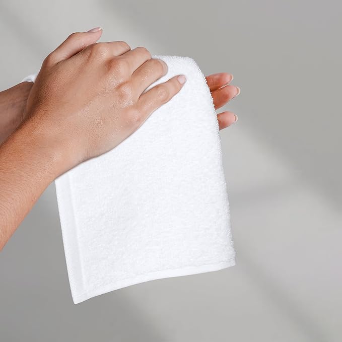 Amazon Basics Fast Drying Cotton Washcloths