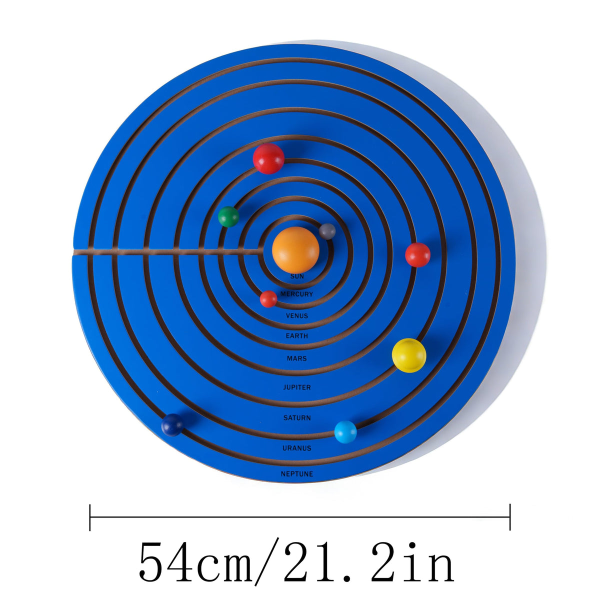 Premium Montessori Solar System Puzzle – Wooden Planet Puzzle Board, 21.2in (54cm) Educational Astronomy Puzzle, Space Learning Materials for Kids, Homeschool Classroom Ages 3-6