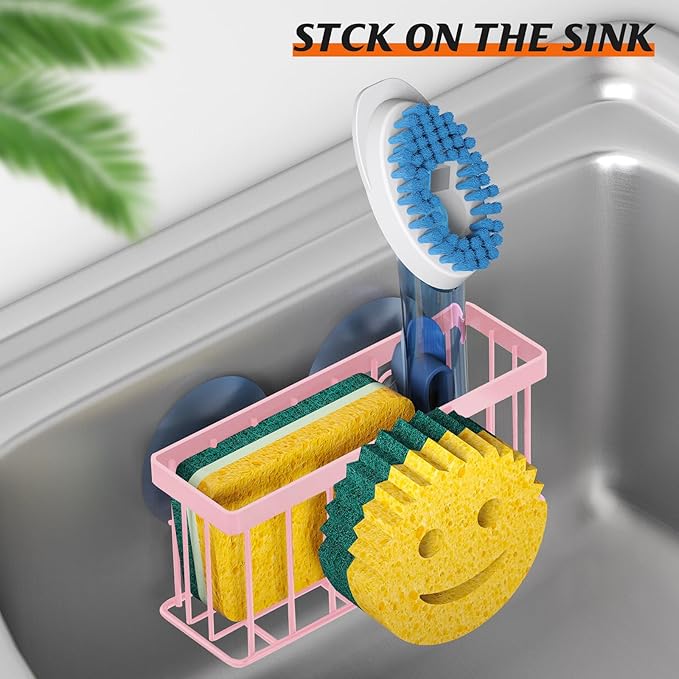 Sponge Holder Smiley Face, Sink Caddy, Sink Organizer
