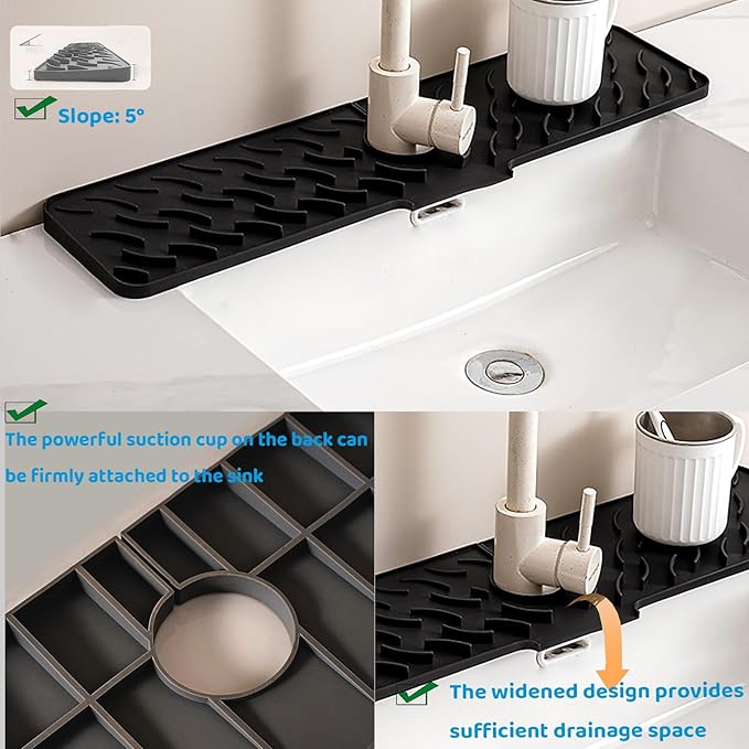 Silicone faucet splash-proof pad, universal faucet cover, suitable
