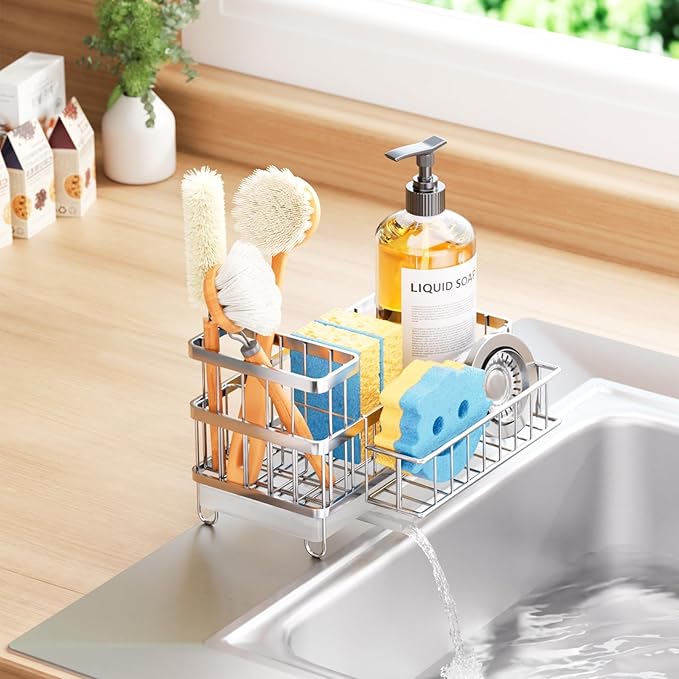 Consuemst Sponge Holder for Kitchen Sink