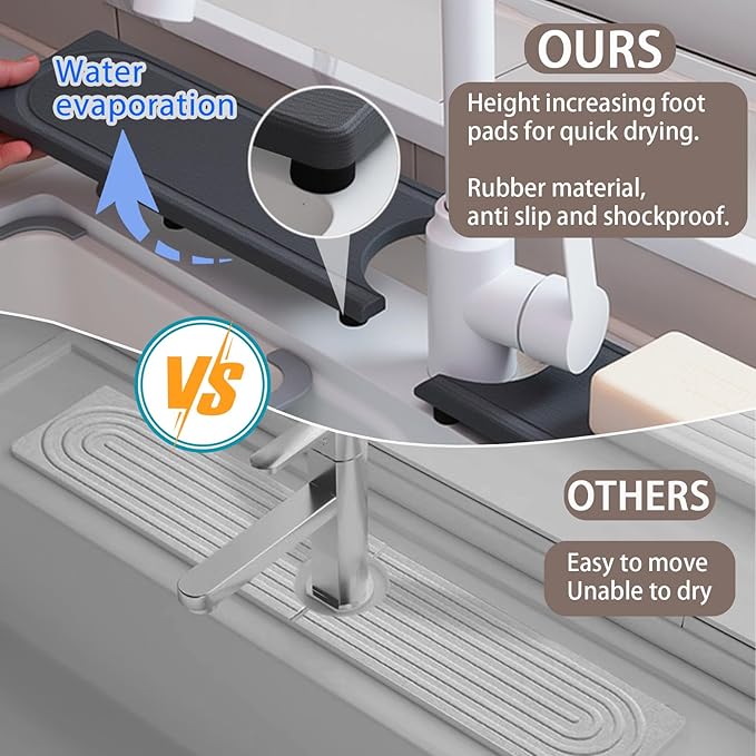 Faucet Mat for Kitchen Sink