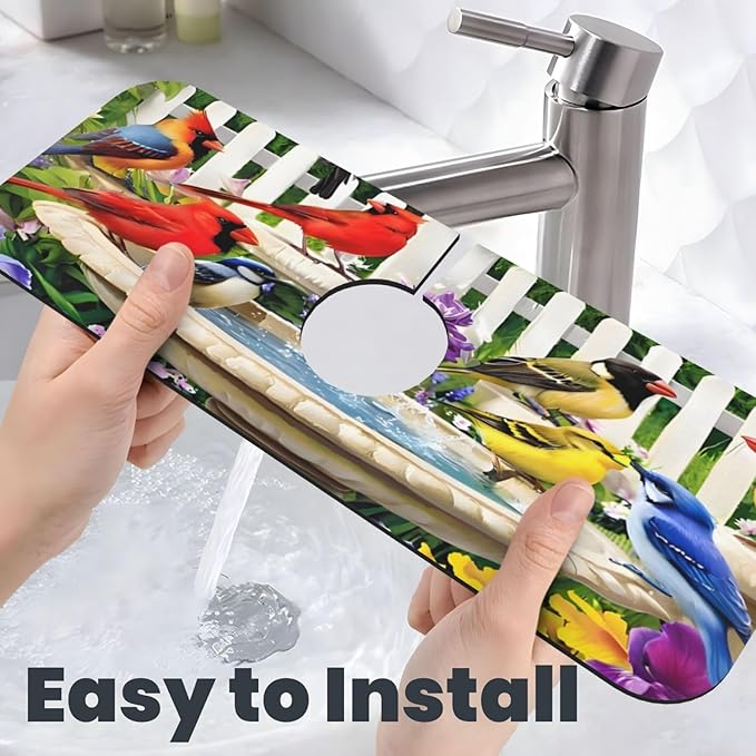 Bird Kitchen sink faucet pad, strong water absorption, anti slip, very suitable