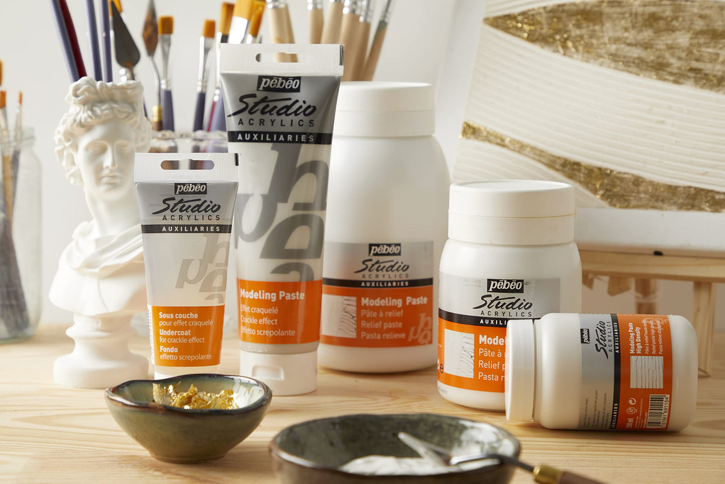 PEBEO 524150 500 ml Studio Acrylics Auxiliaries Modeling Paste, White