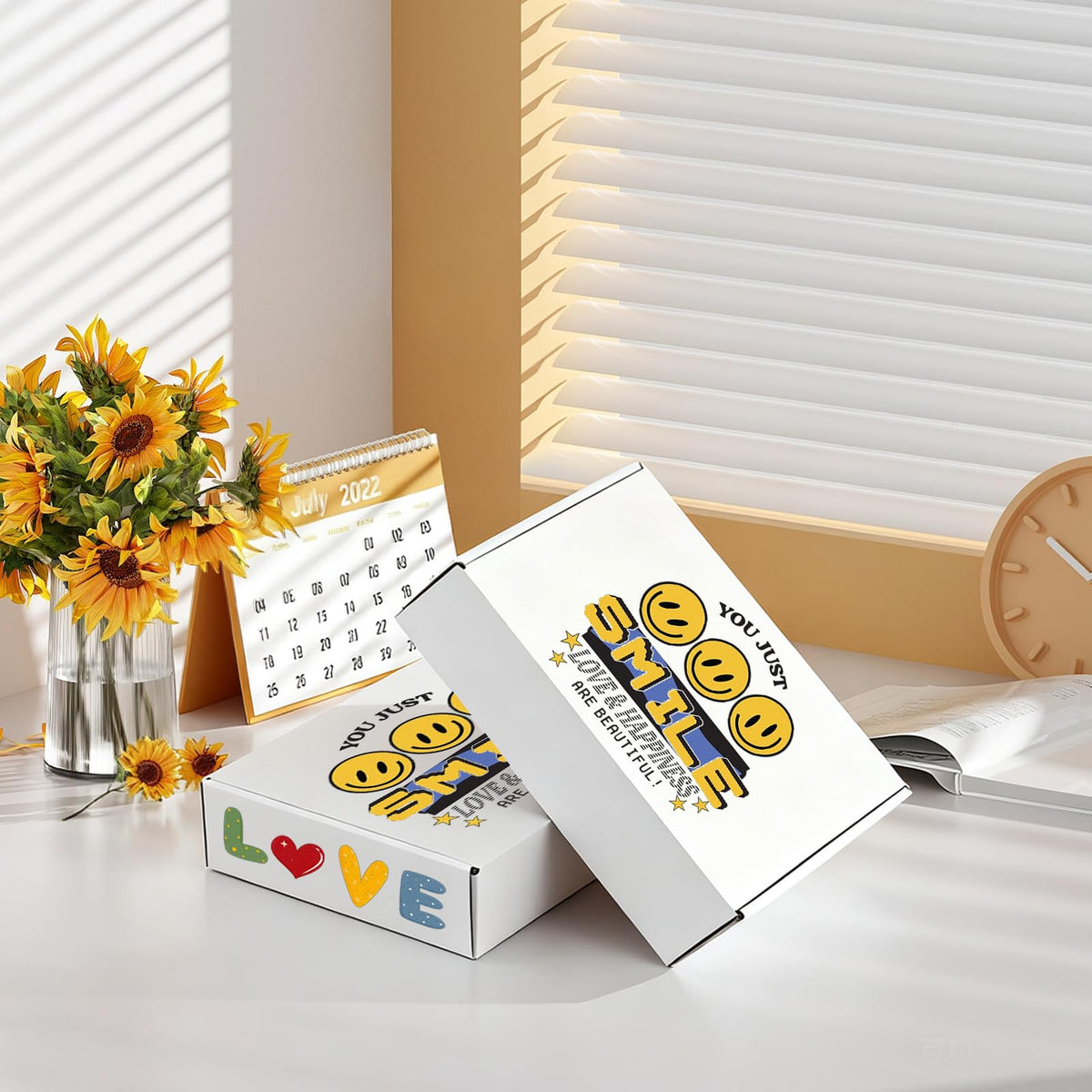 Hguba 12x9x2 Inches Shipping Boxes Set of 25, White Corrugated Cardboard Box, Mailer Boxes for Small Business