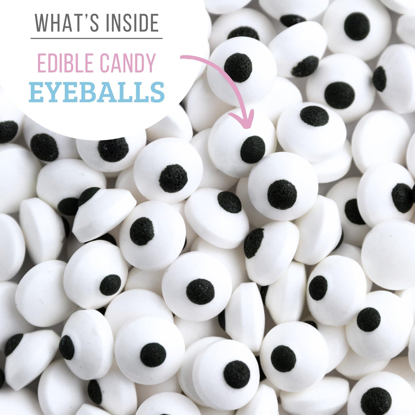 Sweets Indeed, Sprinkles, Bulk, 10 ounce, Edible Sprinkle Mix, Perfect for Cake Decorations, Baking, Ice Cream, Cookies, Cupcake Topper (Candy Eyeballs)