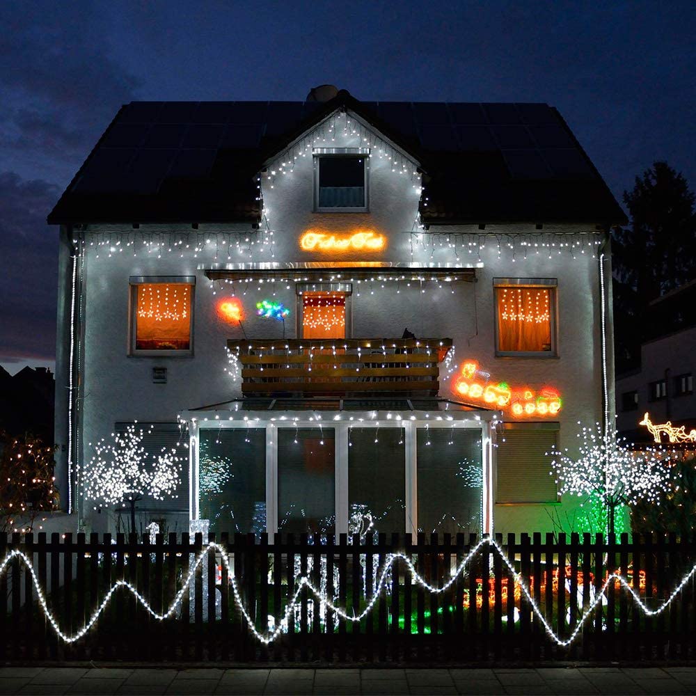 Green Convenience Christmas Lights 33ft 100 LED Battery String Lights with Timer Memory Function USB or Battery Powered Waterproof String Lights for Indoor Outdoor Decoration