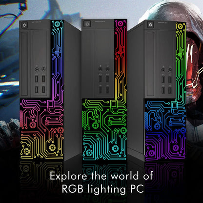 Dell Gaming OptiPlex Desktop RGB Computer PC, Intel Core i7, GeForce GT 1030 2GB GDDR5, 16GB RAM, 512GB SSD, 24 Inch HDMI Monitor, Keyboard Mouse and Headset, WiFi, Windows 10 Pro (Renewed)