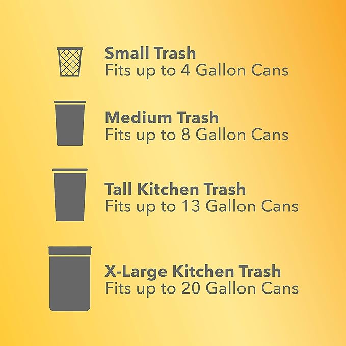 Glad Tall Kitchen Trash Bags 13 Gallon, Gain Original Garbage Bags, Odorshield