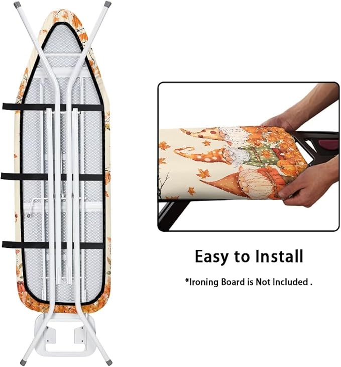Fall Leaves Dwarf Ironing Board Covers Easy to Install Stain Resistant Hook and
