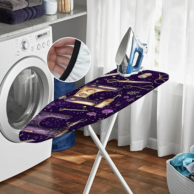 Nuxovilar Purple Sewing Machine Ironing Board Cover, 15 * 54inch, Fit Most