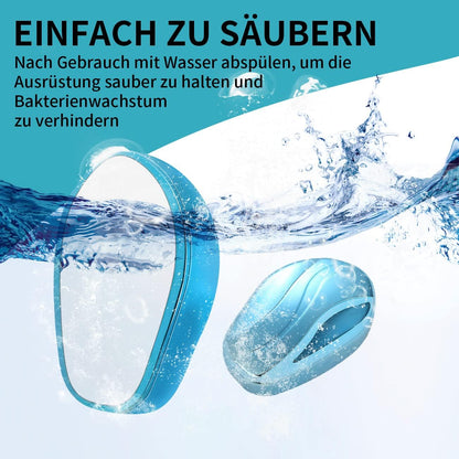 Hair Removal Without Shaving, Crystal Hair Remover, Washable Nano Epilator for Men and Women, Reusable Magic Crystal Hair Remover, Stone for Body, Legs, Arms, Back Exfoliating (Blu)