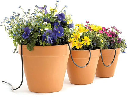 Raindrip R560DP Automatic Drip Irrigation Watering Kit with Customizable Timer for Containers and Hanging Baskets, Waters up to 20 Plants, Includes 20 PC Drippers, Black