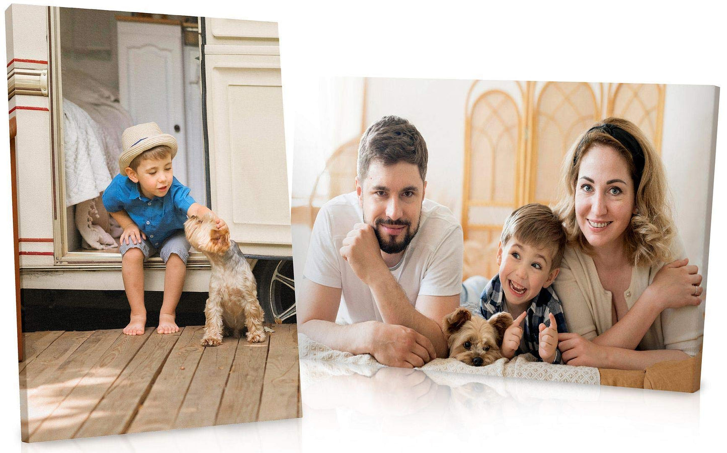 Panther Print Personalised Canvas Prints | Beautiful Photos of Family and Pets | Framed Custom Photo Gifts for Special Occasions 46x31 cm (18x12in)
