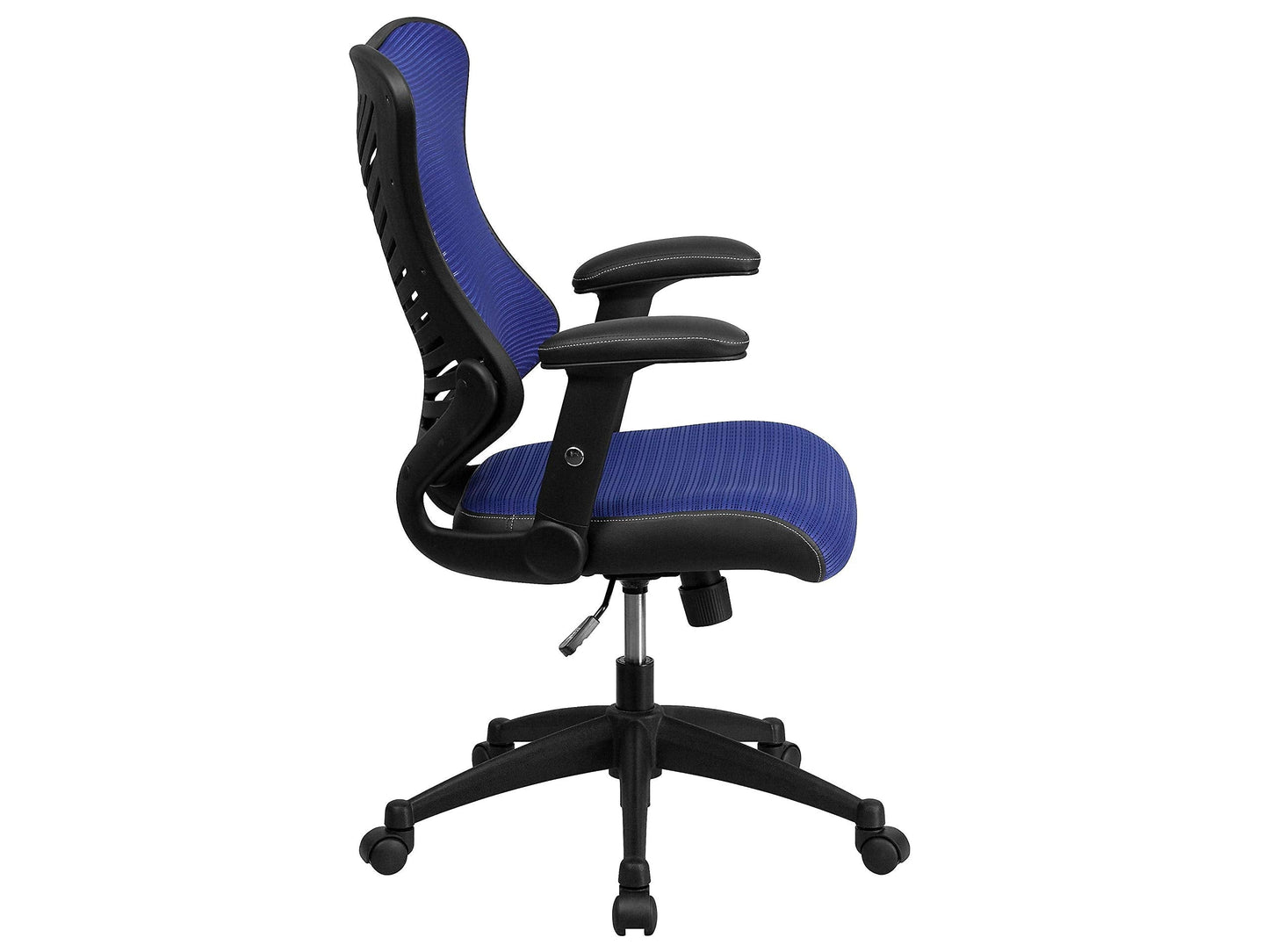 Flash Furniture Kale High Back Designer Blue Mesh Executive Swivel Ergonomic Office Chair with Adjustable Arms