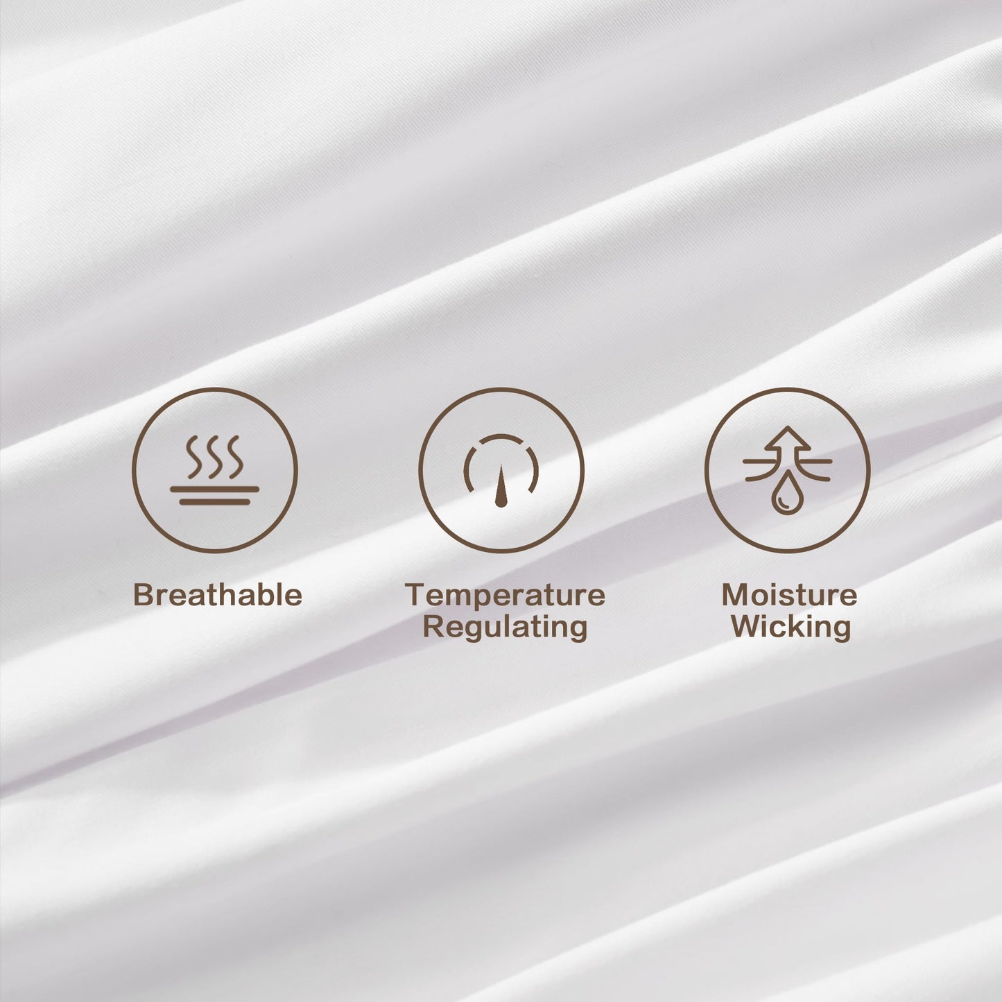 Andency White King Sheets Set, 100% Viscose Derived from Bamboo, Cooling Summer King Size Sheets Set, Deep Pocket Up to 16", Silky Soft Bed Sheets, Hotel Luxury Breathable Bedding Sheets & Pillowcases