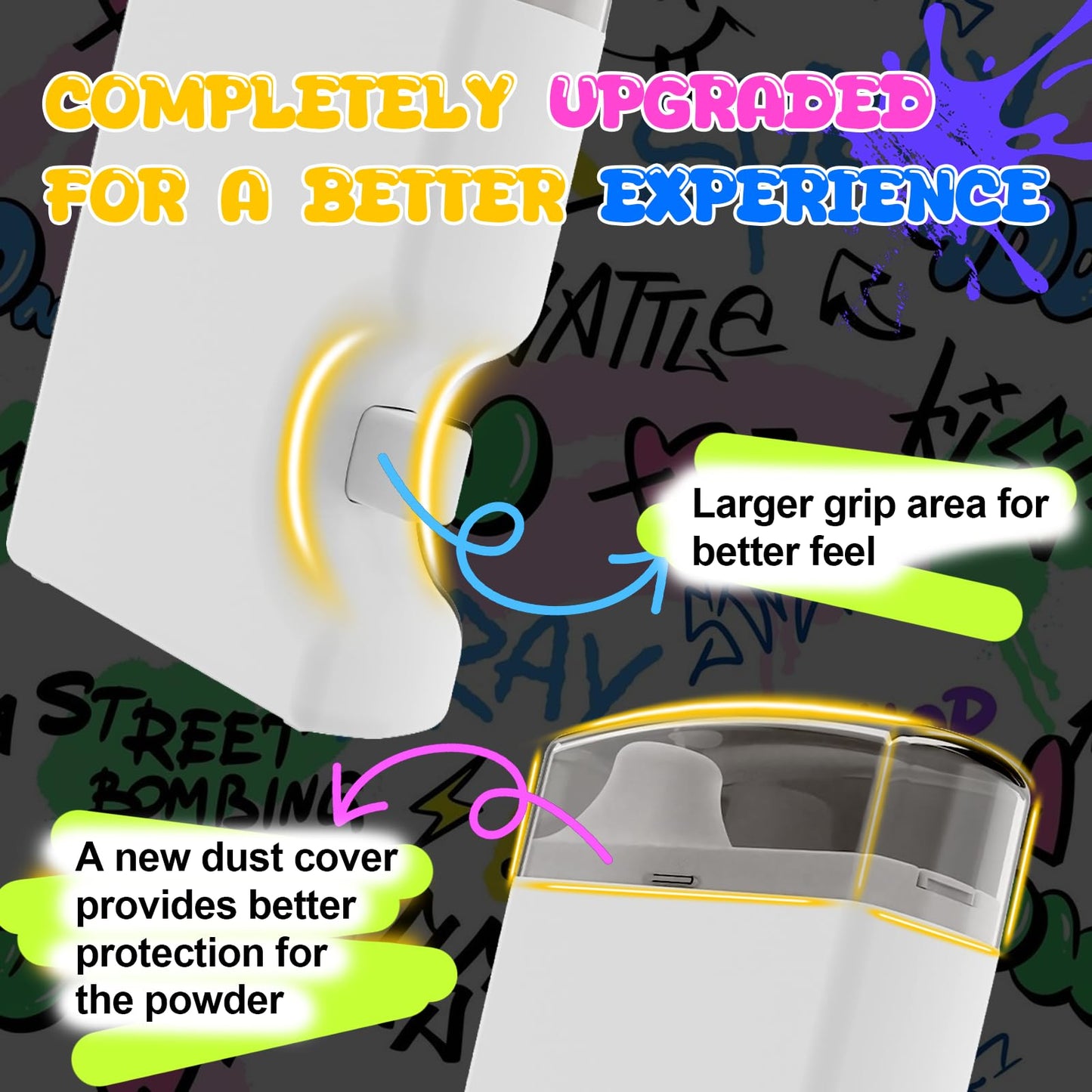 Portable Pepper Shaker - Multifunctional SnuffBulletSniffer, Professional Spice Dispenser Shakers for Easy Use, Convenient PowderSniffer, Discreet and Effective Snuff Kit (WHITE)