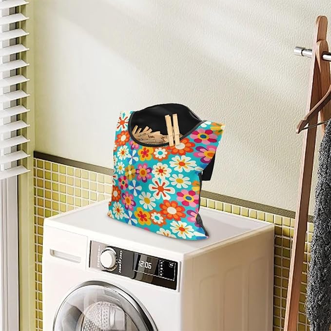 Clothespin Bag, Hanging Laundry Bag, Hanging Storage Organizer