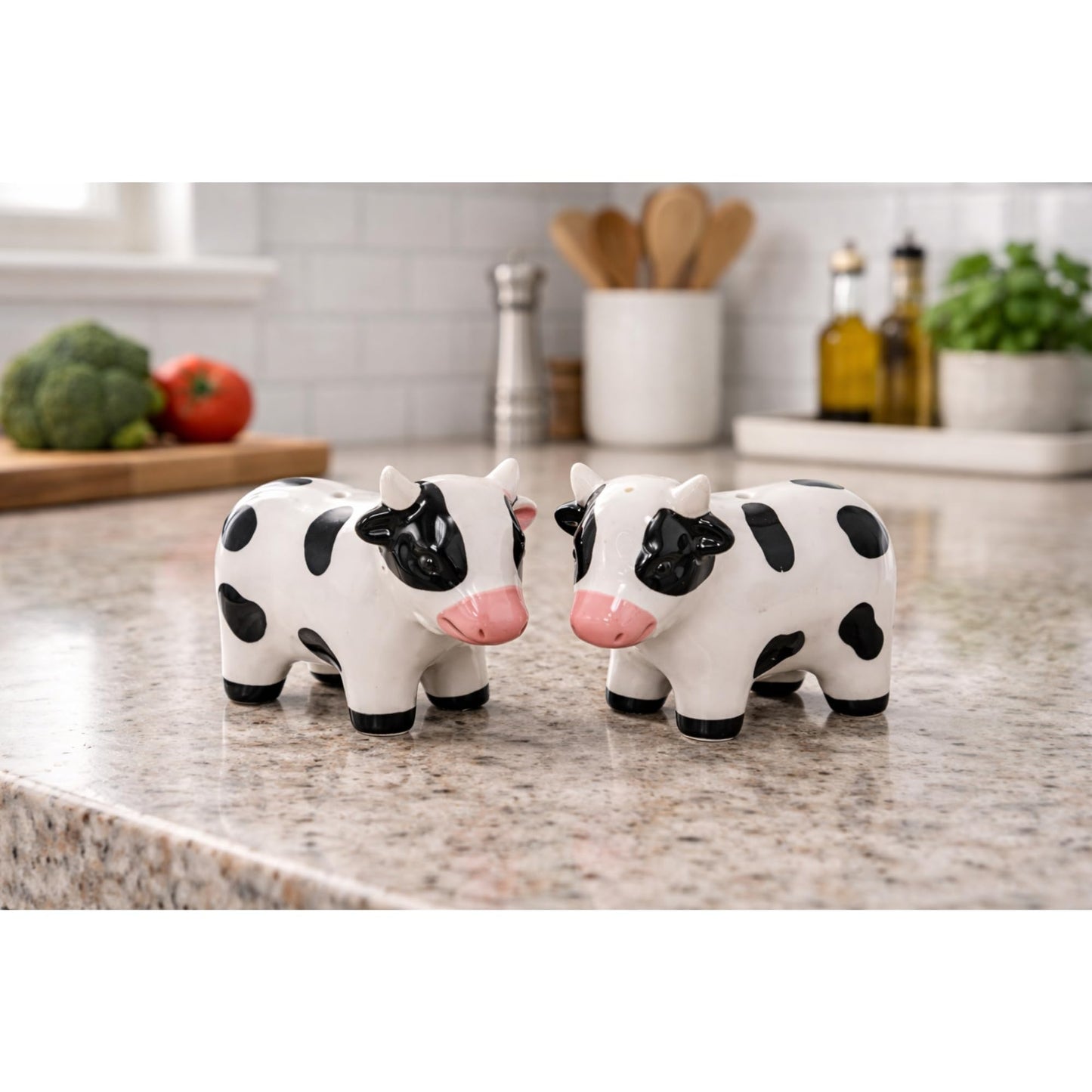 The Bridge Collection Country Cow Salt and Pepper Shakers