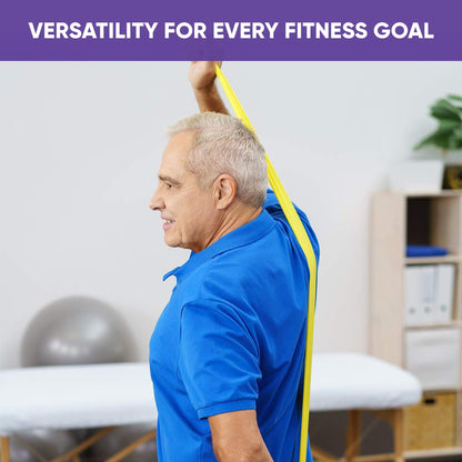 Meglio Resistance Bands Roll - Latex Free Exercise Bands for Building Strength, Pilates Band for Fitness, Flexibility, Physiotherapy, Stretching & Yoga Bands | (23 Meter)