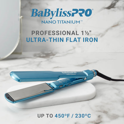 Nano Titanium Ultra-Thin Hair Straightener, Professional Flat Iron For All Hair Types
