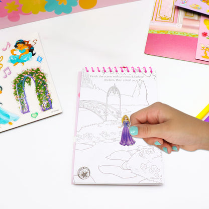 Disney Princess Activity Tote – Ultimate Princess Adventure Bag with Coloring Books, Stickers, Crayons & Games – Travel-Friendly Art Set for Girls Ages 3+ – Great Gift for Creative Play