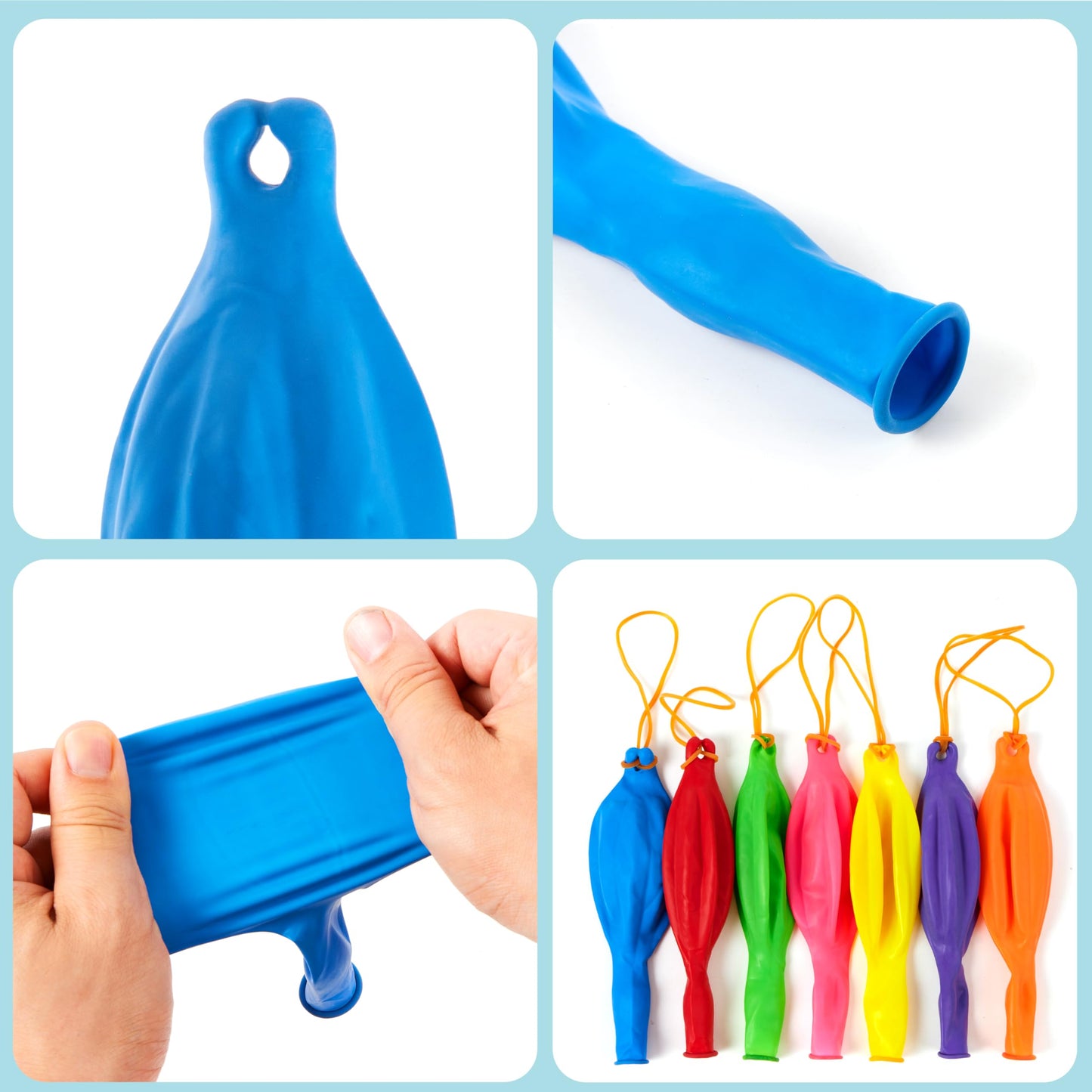 JOYIN 96 Pcs Punch Balloons, Easter Egg Fillers, Heavy Duty Party Favors for Kids, Punching Balloons with Rubber Band Handle for Birthday, Goodie Bags Stuffers, Halloween Party Supplies