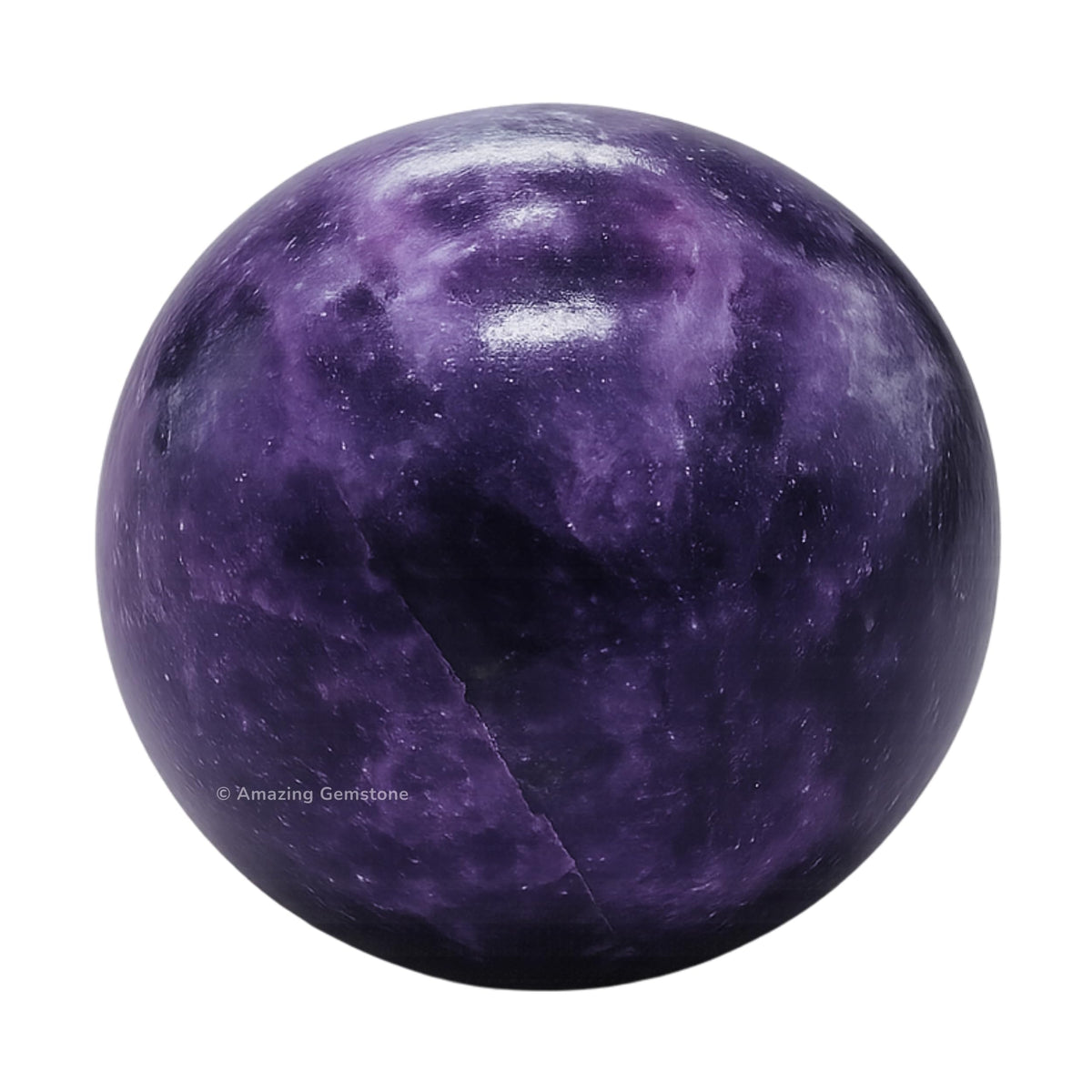 Amazing Gemstone Lepidolite Crystal Ball with Stand - 2" Inches Crystal Sphere Meditation Balls for Witchcraft and Decorative Balls