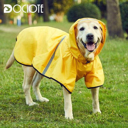 Petco Waterproof Dog Coat with Hood - Breathable, Adjustable, Yellow, 5XL