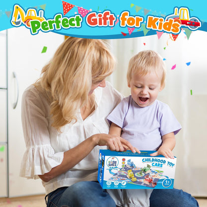 Geebiiny Kids Toys for 1 2 3 Year Old Boys, Toddler Digger Toys 1-3 Year Old Boy Girl Gifts Tractor Toy Cars Boys Toys Age 1 2 3 Montessori Toys 1st Birthday Gifts for Boy Kids' Play Vehicles