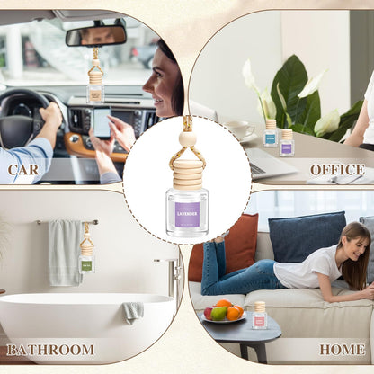 AROIC 12 Pack Car Air Freshener, Car Smell Air Freshener Diffuser Essential Oil Scent for Women & Men, Car Accessories Interior, Mothers Day Gifts Hanging Auto Light Fragrance with Many Flavors