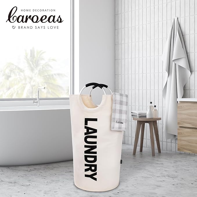 Caroeas 100L Laundry Basket, Large Laundry Hamper, Laundry Bag