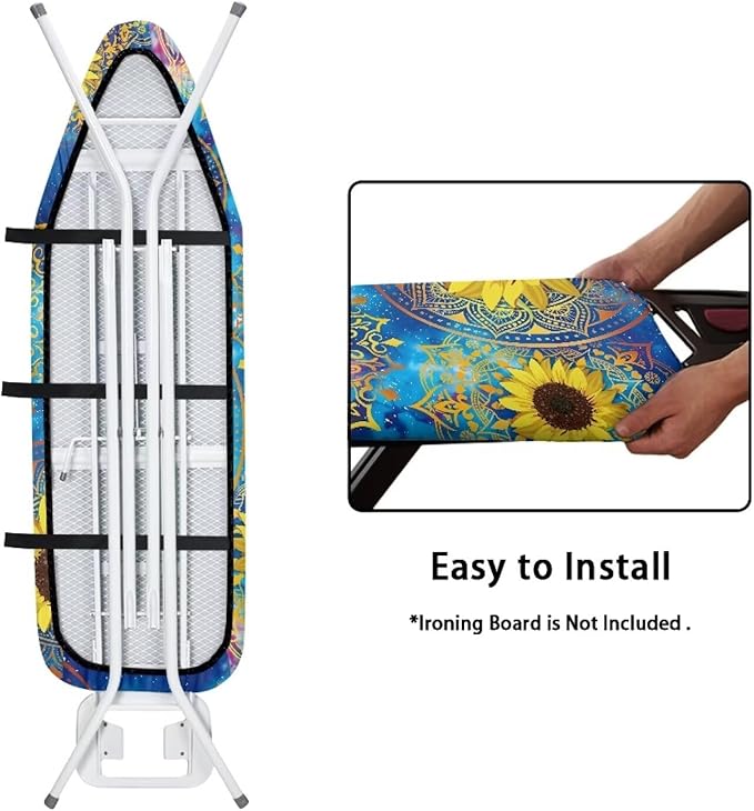15x54 Inch Ironing Board Cover, Sunflower Printed Ironing Board Protector