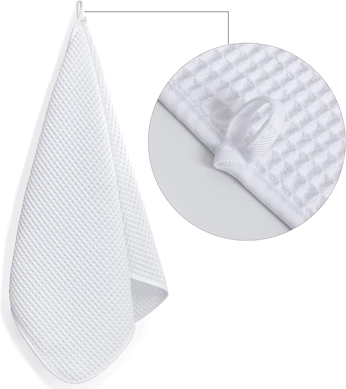 POLYTE 430 GSM Microfiber Lint Free Hand Towel, 16 x 30 in, 4 Pack